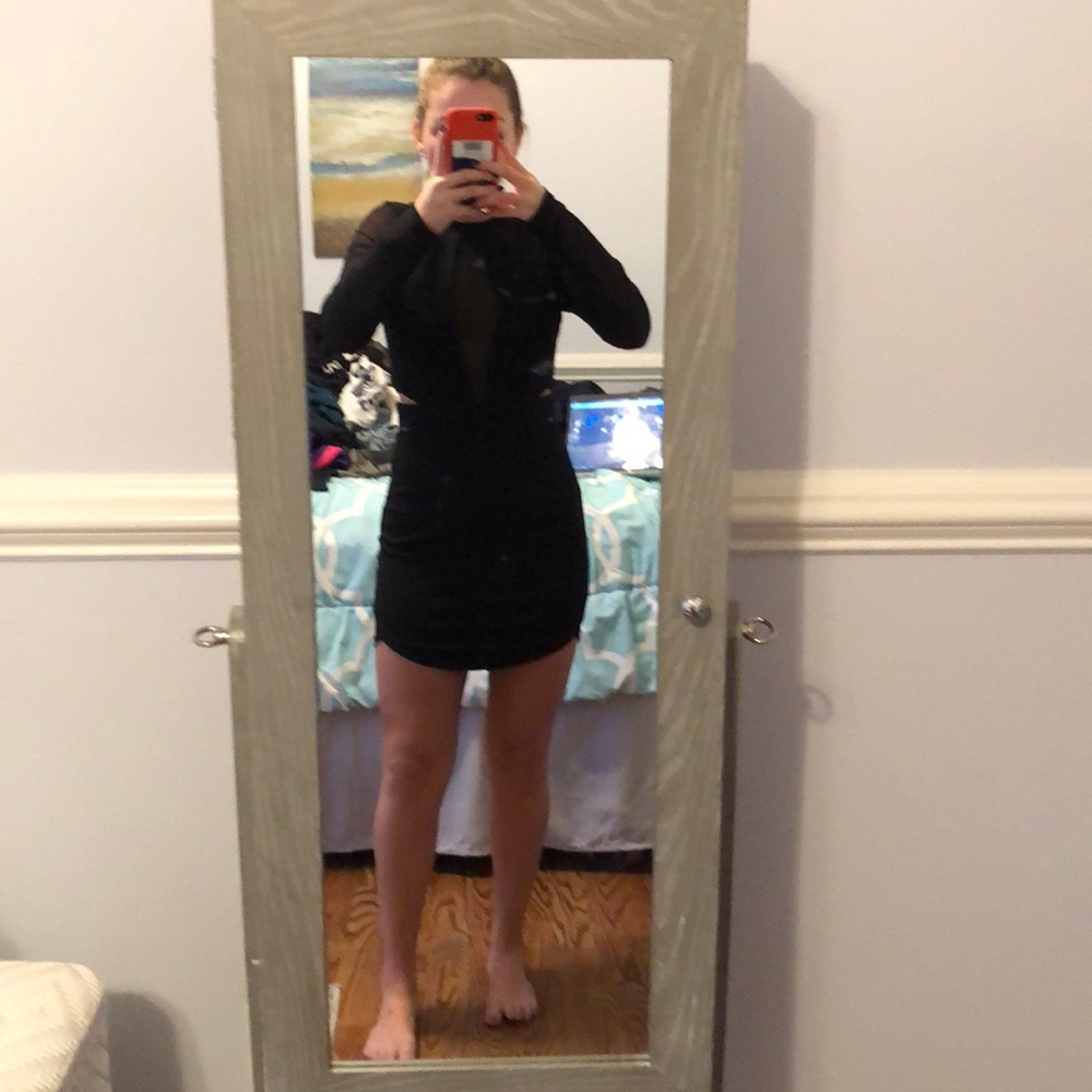 Hello Molly black bodycon dress